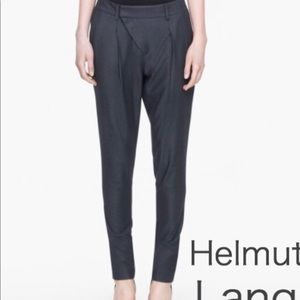 NWT Helmut Lang DARK GRAY suiting pants Sz 6